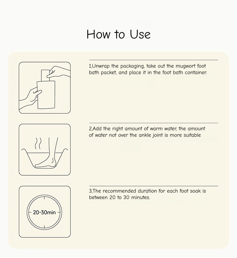 Mugwort Foot Soak Bag